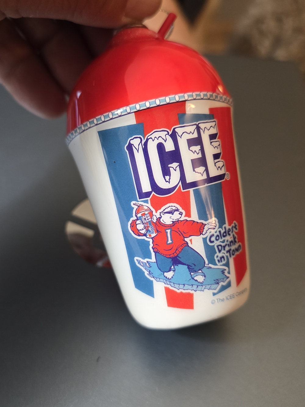 The ICEE Company Red and Blue ICEE Slushie Cup 4.5 inches Tall NWT